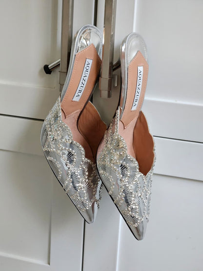 Aquazzura Heels - Silver