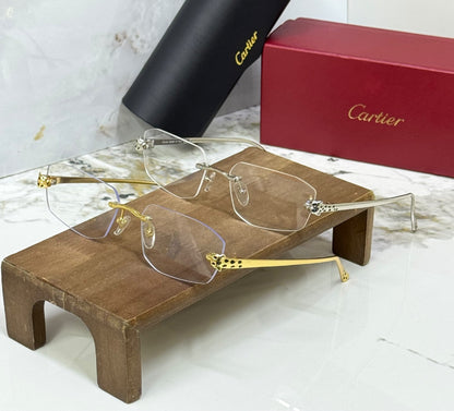 Cartier Sunglasses - Silver & Clear