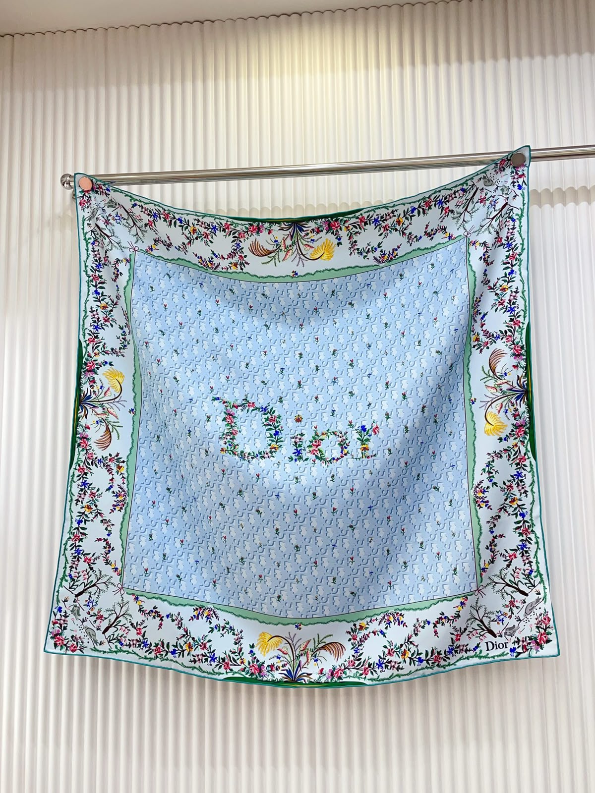 Dior Scarf - Light Blue Monogram
