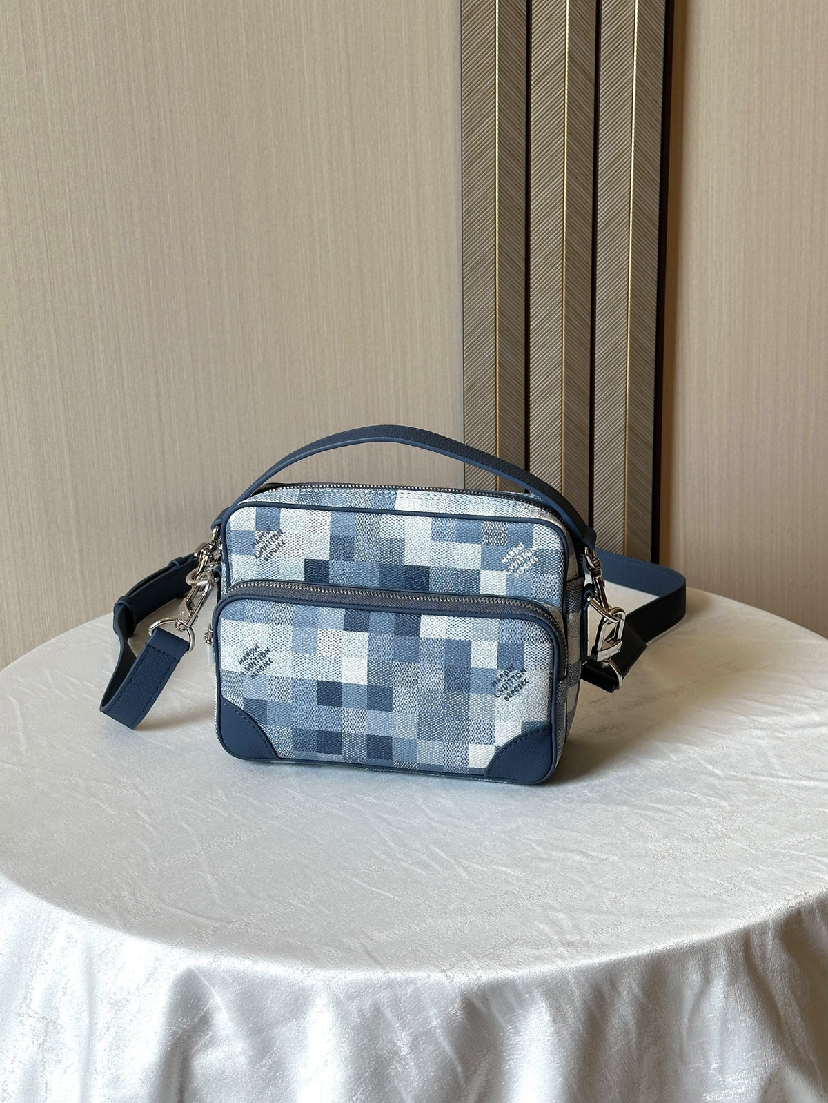 Louis Vuitton Messenger Bag - Blue & White