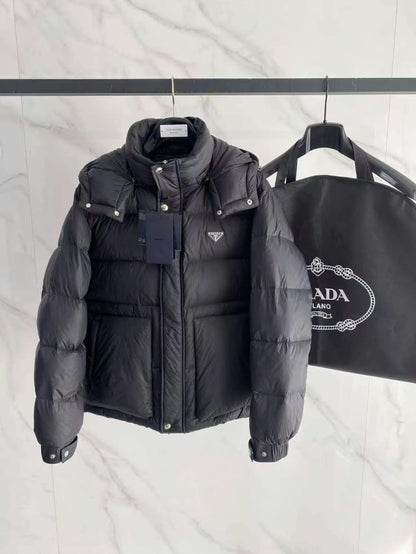 Prada Puffer Jacket - Dark Grey