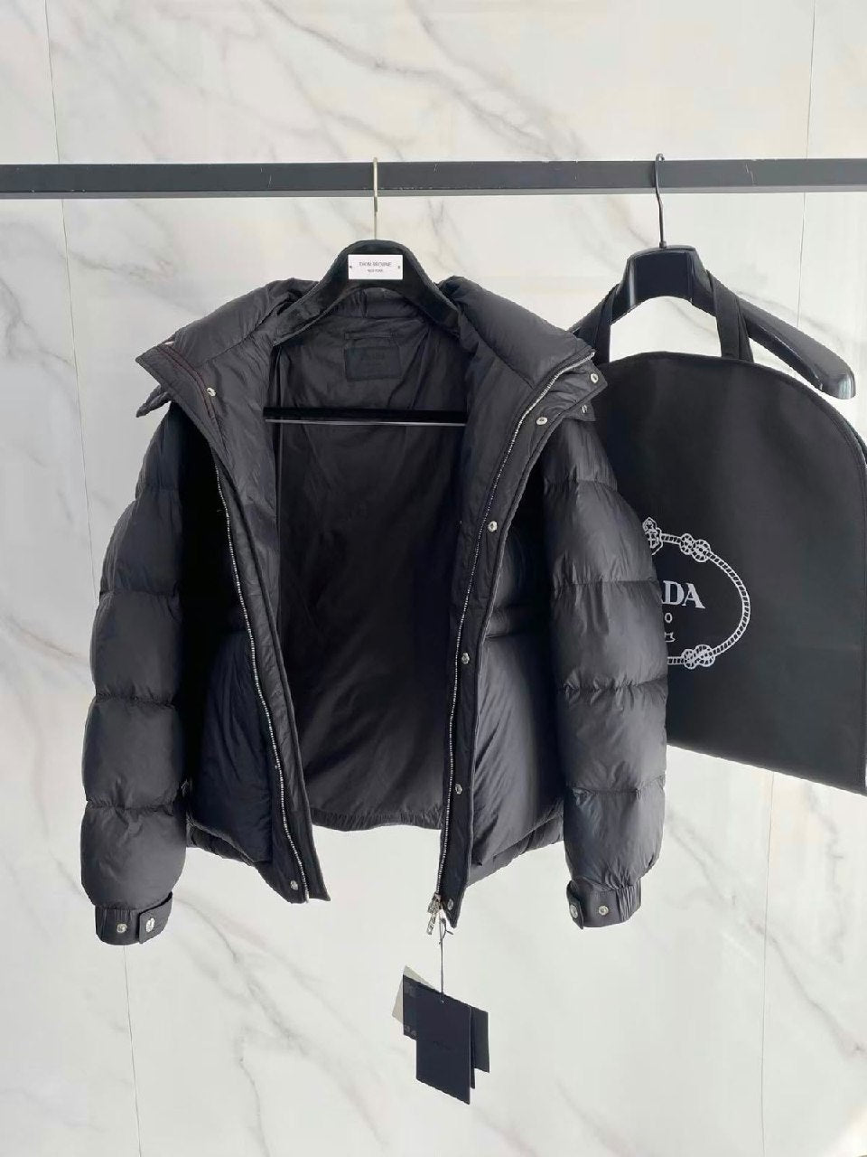 Prada Puffer Jacket - Dark Grey