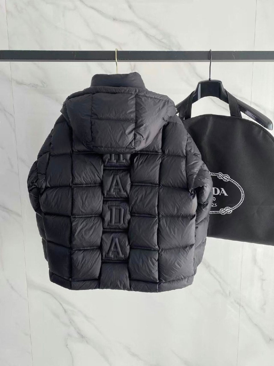 Prada Puffer Jacket - Dark Grey