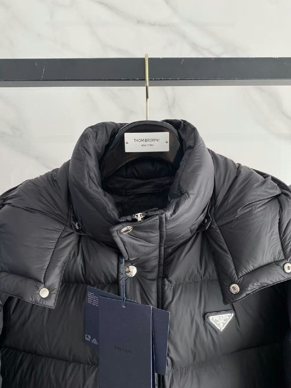 Prada Puffer Jacket - Dark Grey
