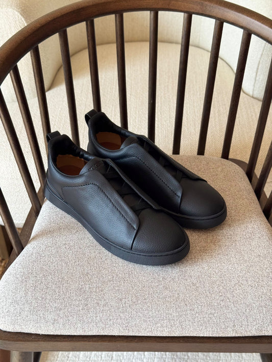 Zegna Tread Sole Sneakers - Black