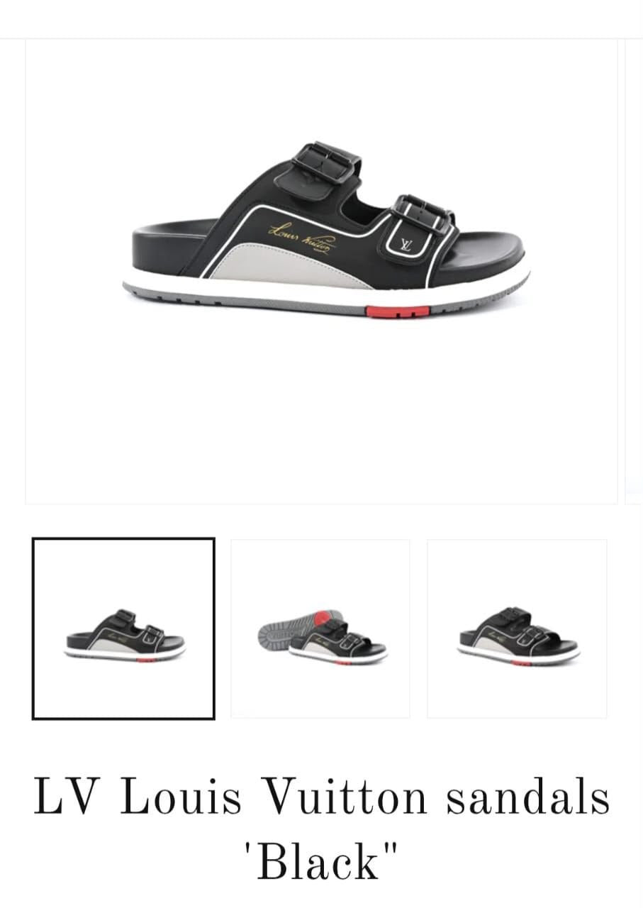 Louis Vuitton Slippers - Black