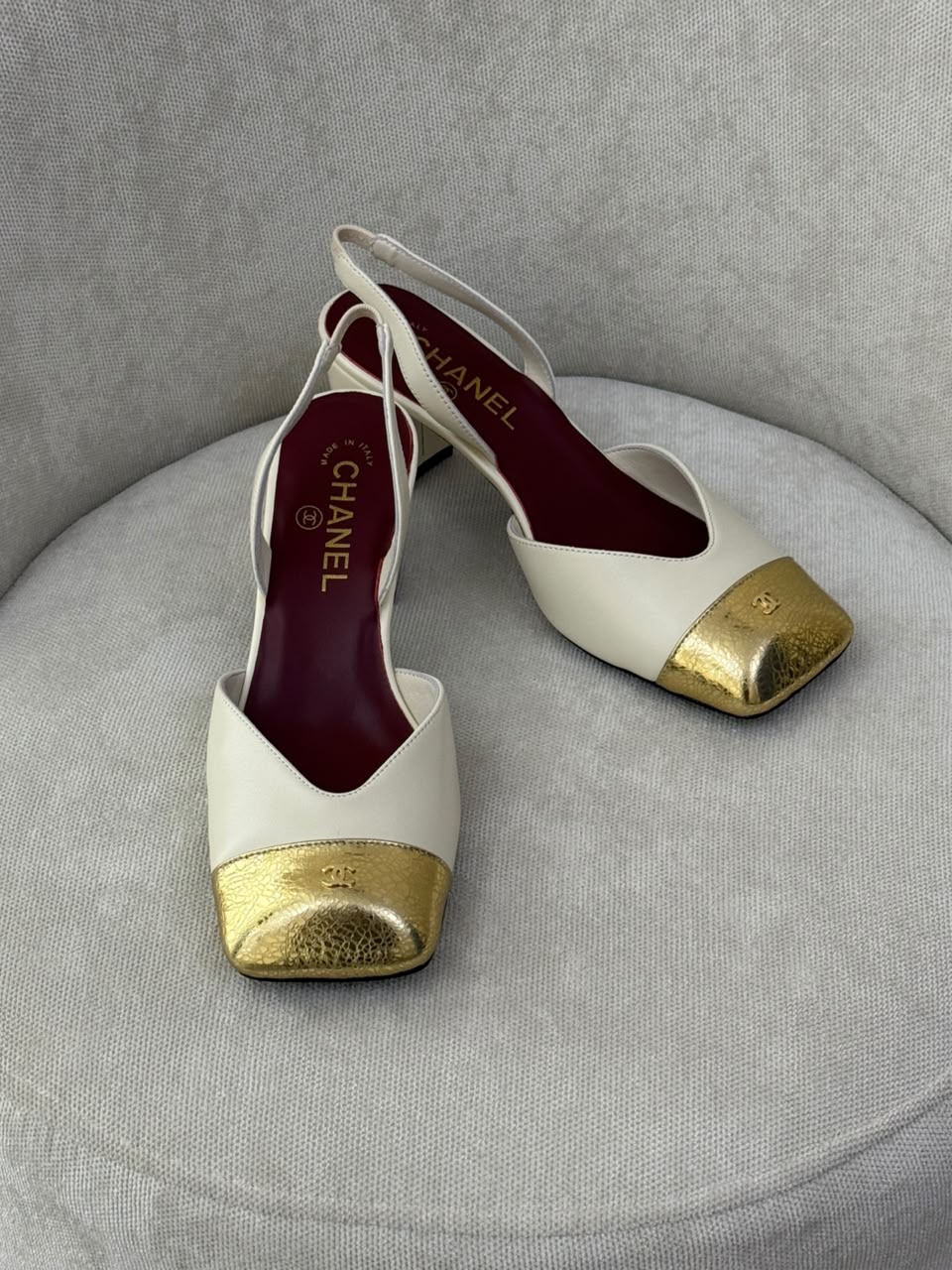Chanel Heels - White