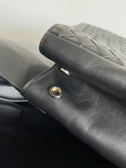 Bottega Veneta Woven Backpack - Black