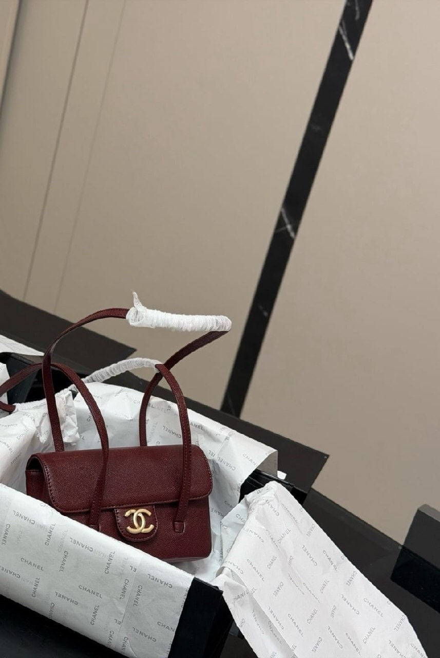 Chanel Shoulder Bag - Burgundy
