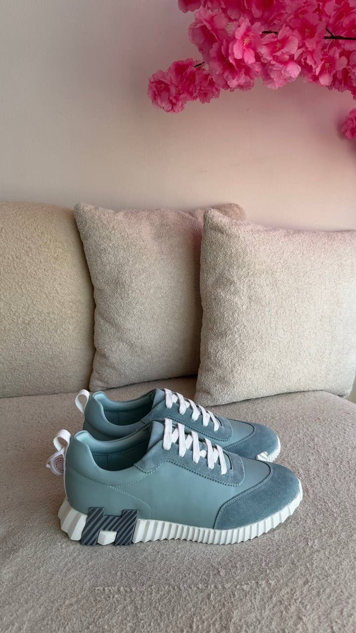Hermes Panelled Sneakers - Blue