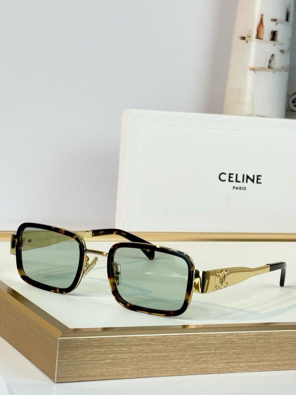 Celine Patterned-Frame Square Sunglasses - 