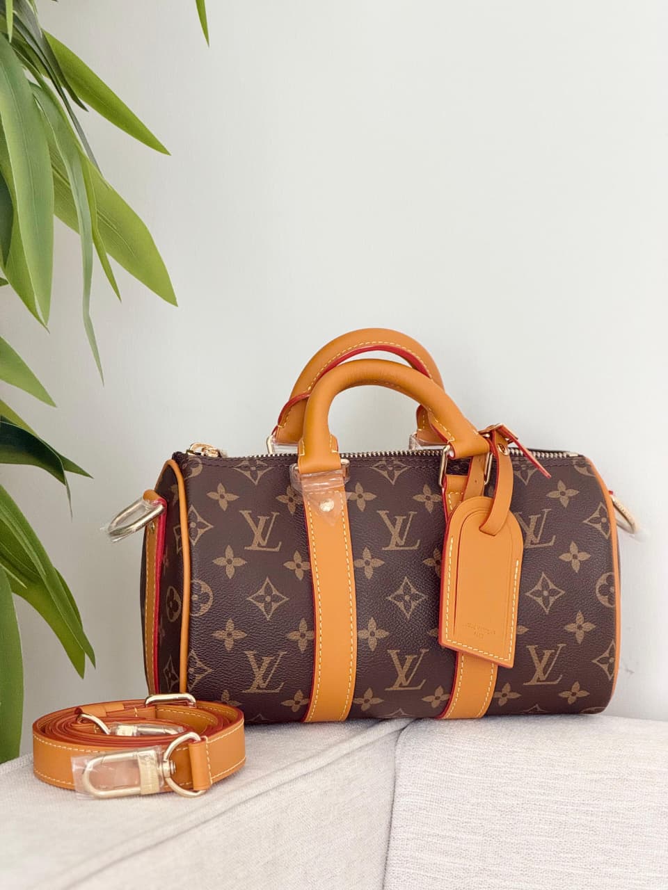 Louis Vuitton Keepall Bandouliere Shoulder Bag - Brown Monogram