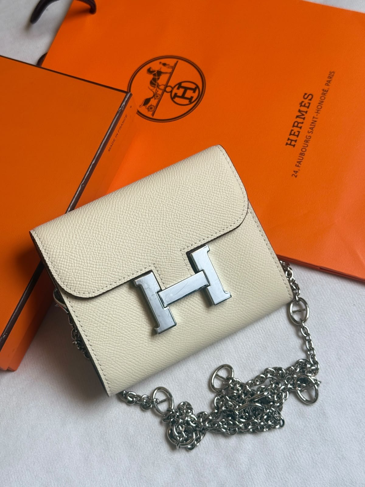 Hermès Crossbody Bag - White