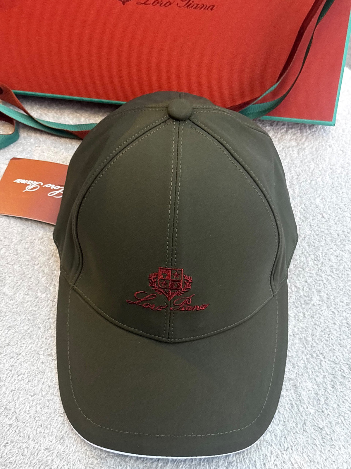 Loro Piana Cap - Navy, Green, White, Pink