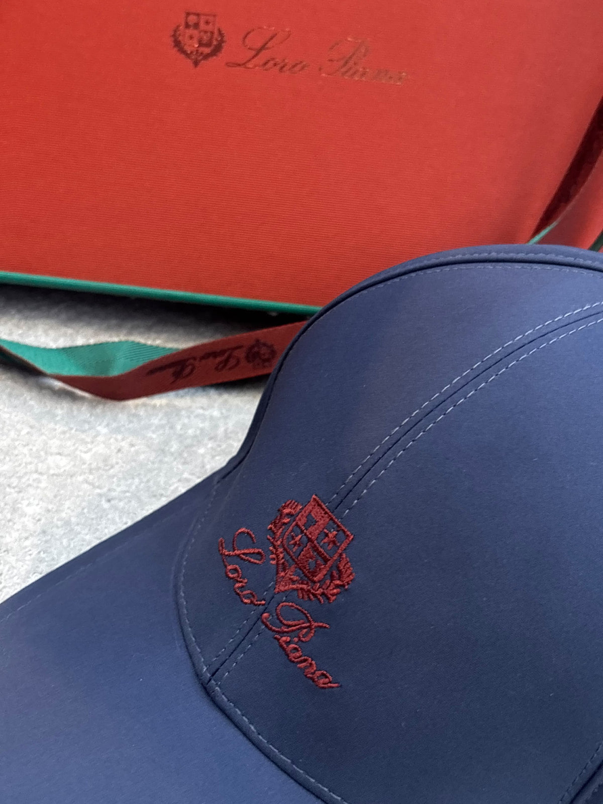 Loro Piana Cap - Navy, Green, White, Pink
