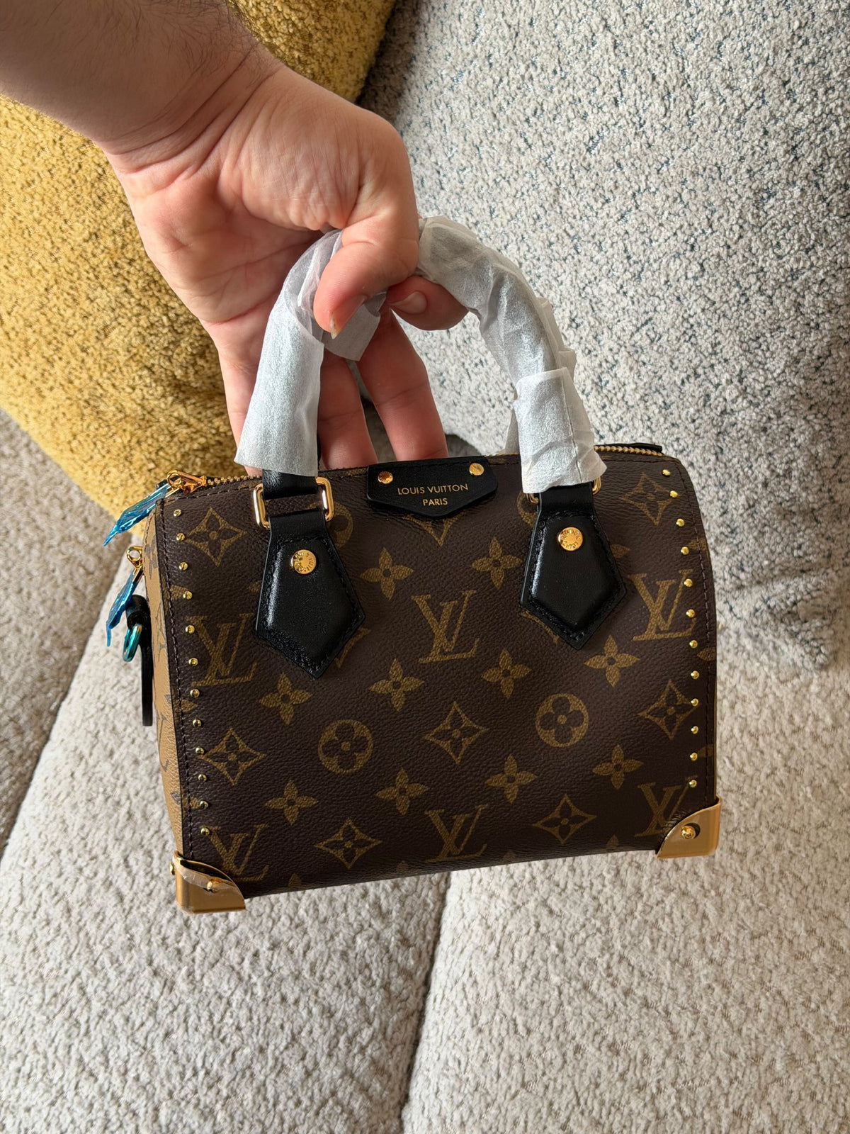 Louis Vuitton Structured Handbag - Brown Monogram