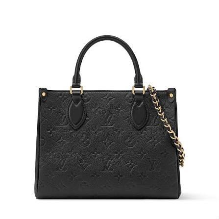 Louis Vuitton Embossed Tote Bag - Black Embossed