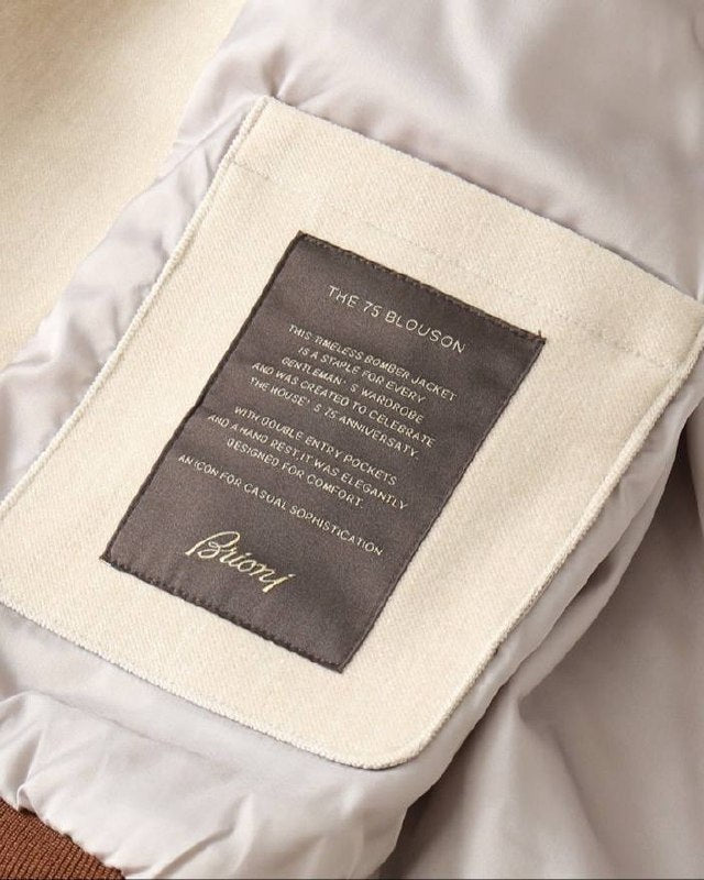 Brioni Jacket - White & Brown