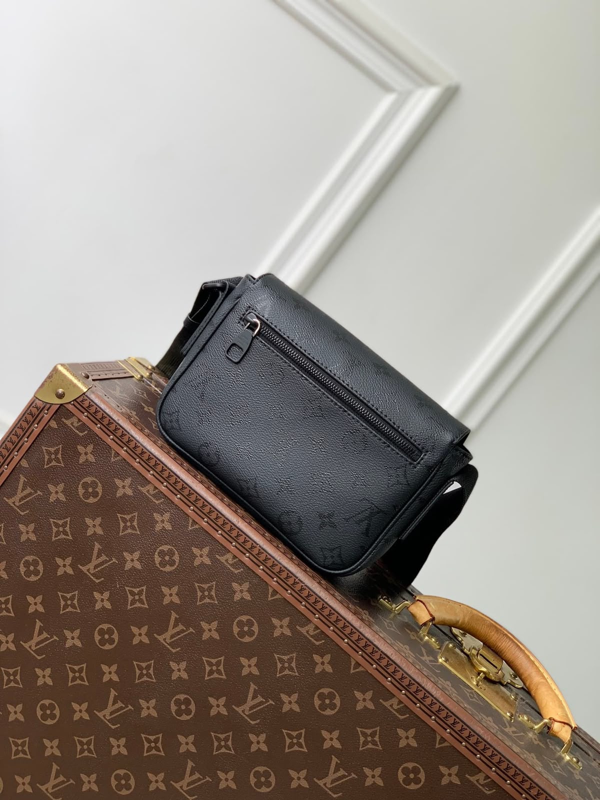 Louis Vuitton Mini Bastille Crossbody Bag - Black Embossed