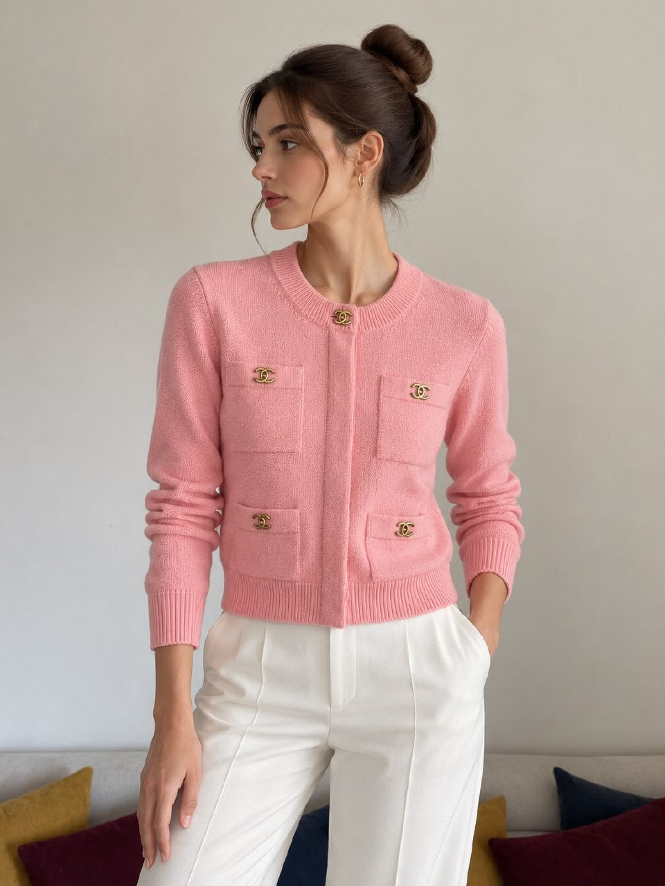 Chanel Cardigan - Pink