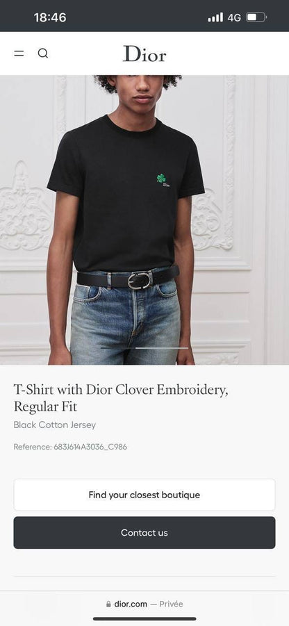 Dior T-Shirt - White, Black