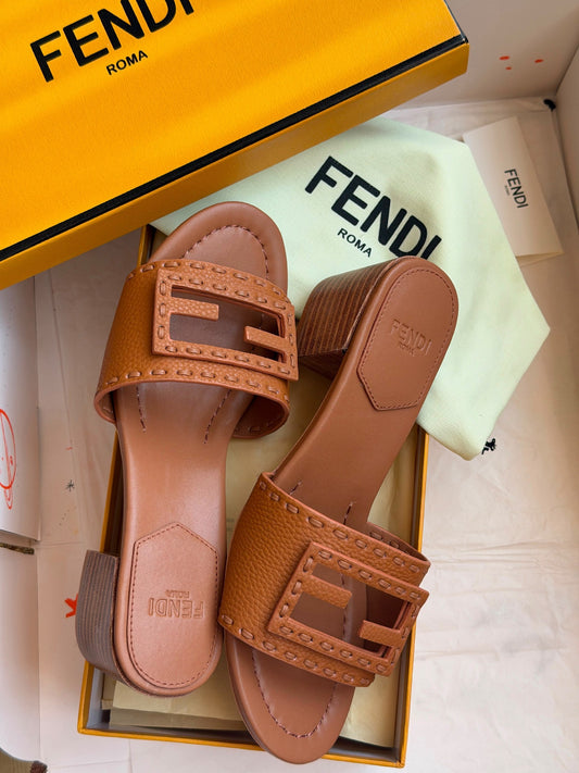 Fendi Heels - Brown