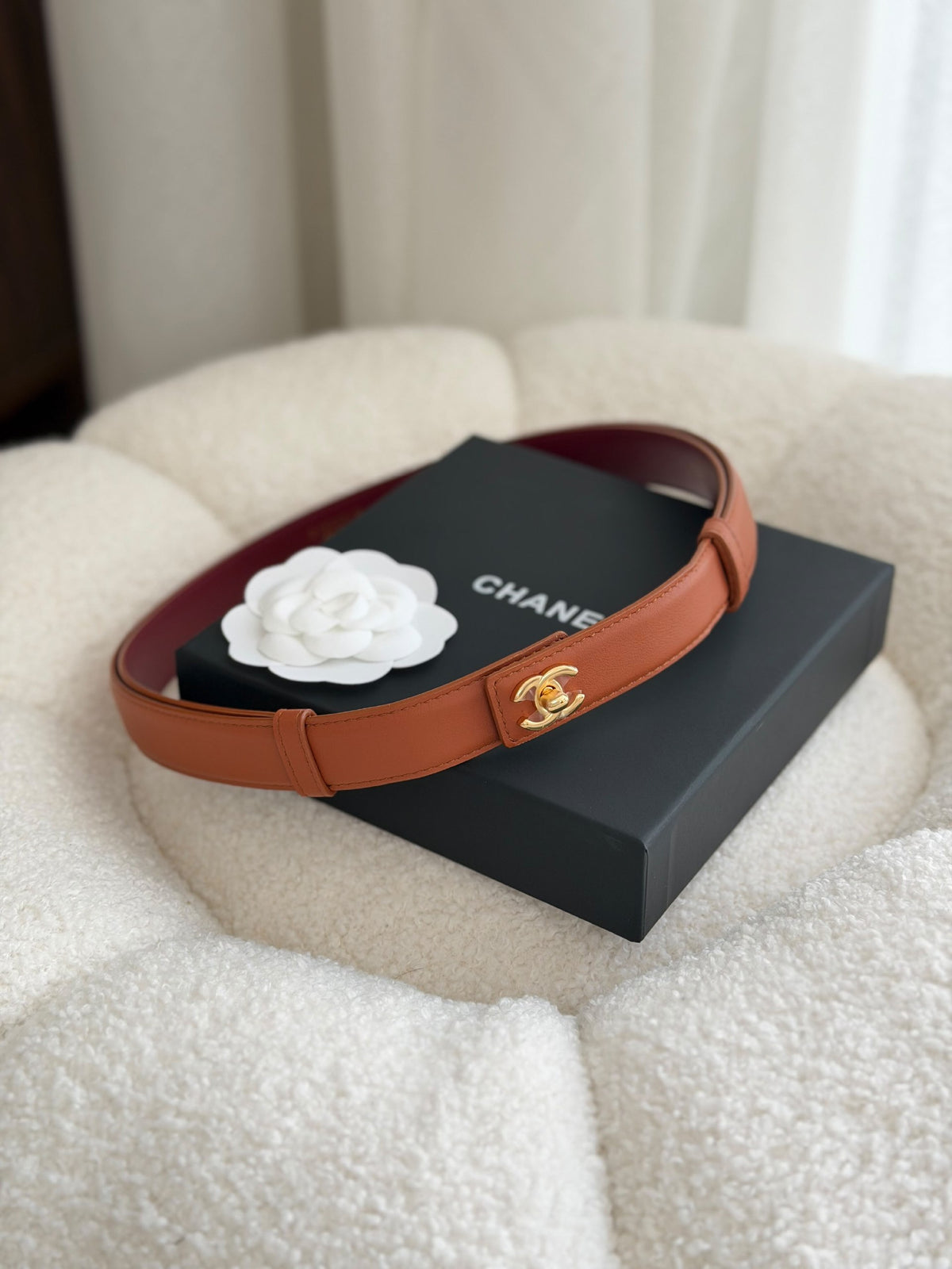 Chanel Belt - Brown