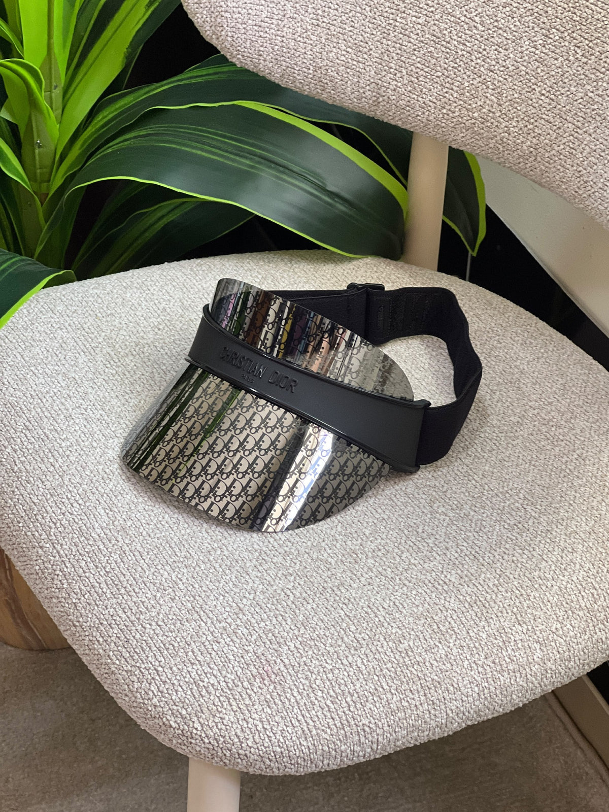 Dior Smooth-Band Hat - Black Embossed