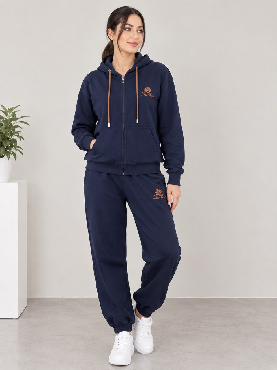 Loro Piana Zip-Up Tracksuit - Navy, Black