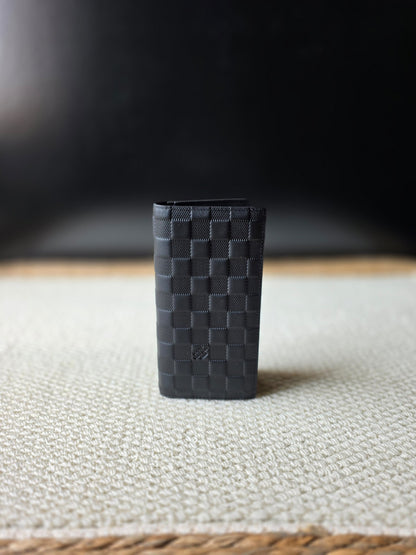 Louis Vuitton Brazza Checkered Wallet - Black Embossed