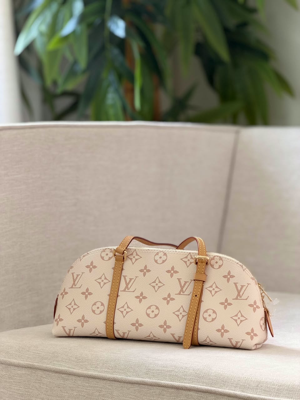 Louis Vuitton Handbag Barrel - Beige Monogram