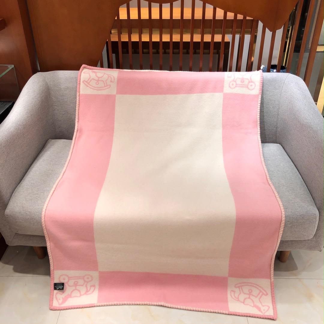 Hermes Baby Blanket - Pink