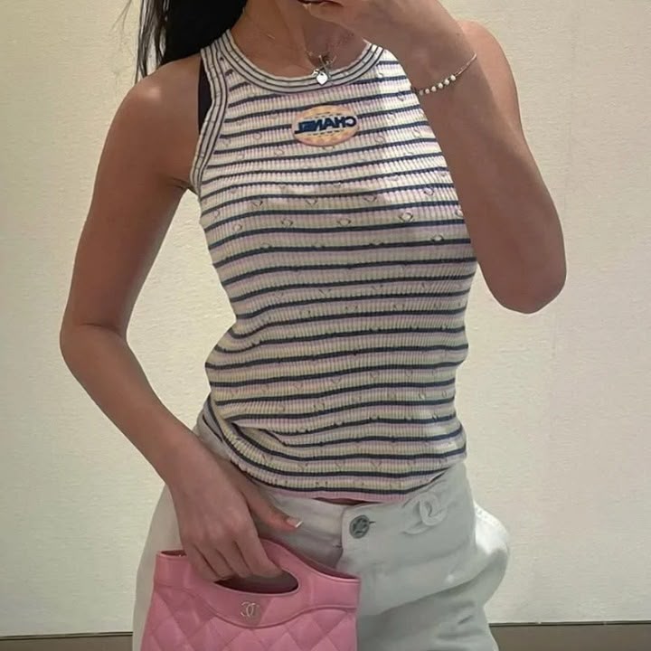 Chanel Knitted T-Shirt - Multi