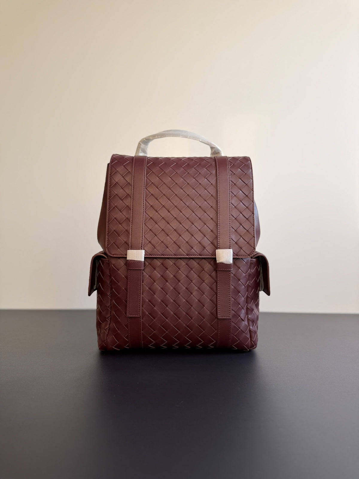 Bottega Veneta Flap Backpack - Burgundy