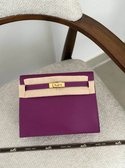 Hermès Kelly Dance Shoulder Bag - Purple