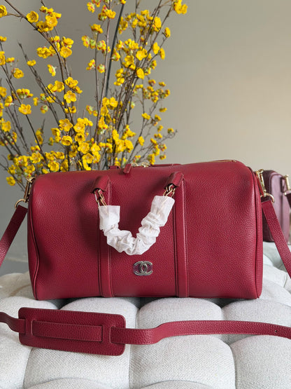 Chanel Barrel Handbag - Burgundy, Black, Brown, Red, Blue