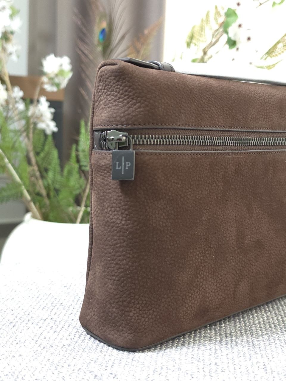 Loro Piana Clutch - Brown