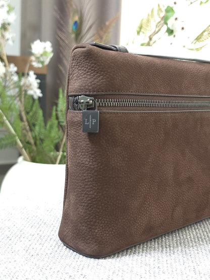 Loro Piana Clutch - Brown