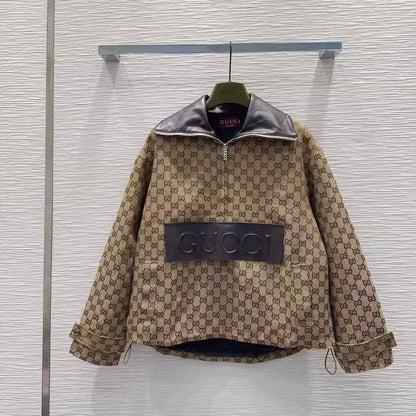 Gucci Zip-Front Jacket - Beige