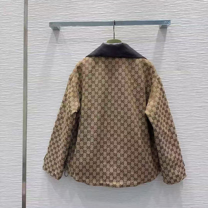 Gucci Zip-Front Jacket - Beige