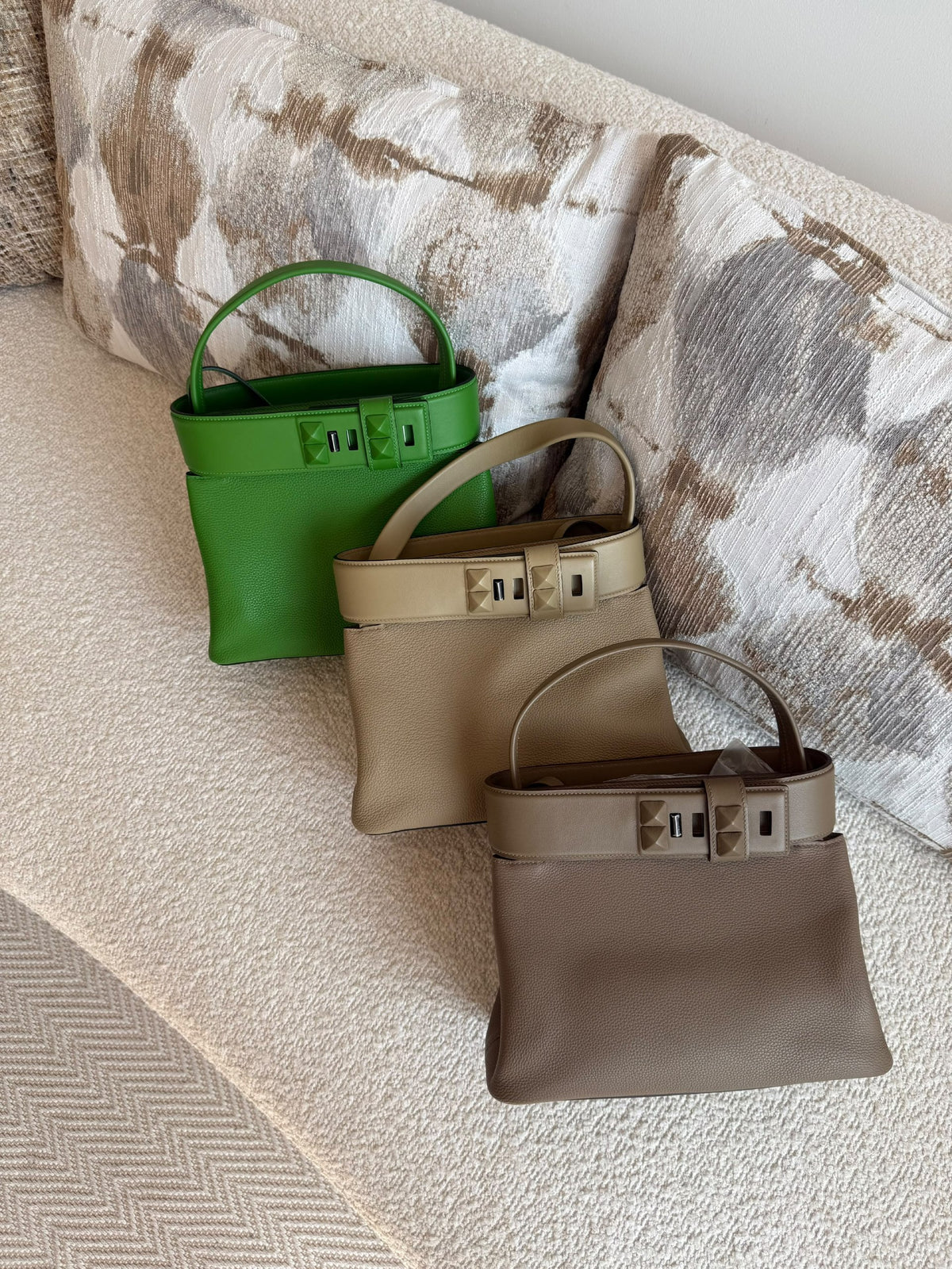 Hermès Medor Handbag - Brown, Beige, Green