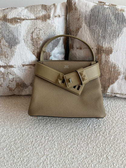 Hermès Medor Handbag - Brown, Beige, Green