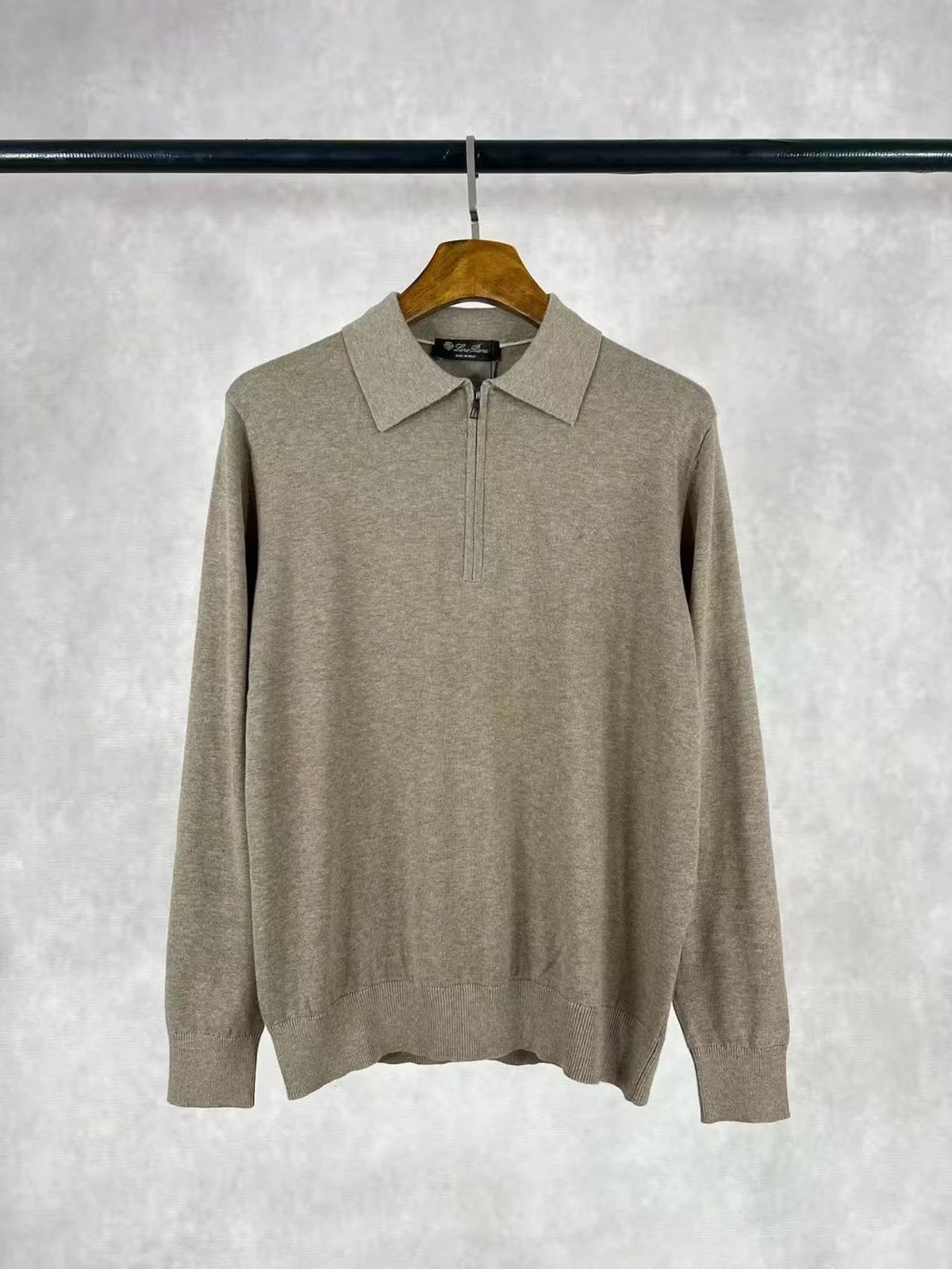 Loro Piana Polo Sweater - Brown, Beige