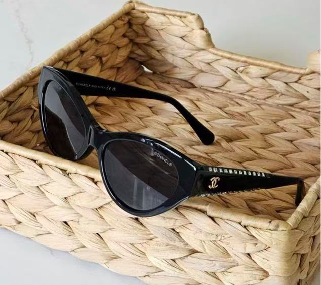 Chanel Angular Cat-Eye Sunglasses - 