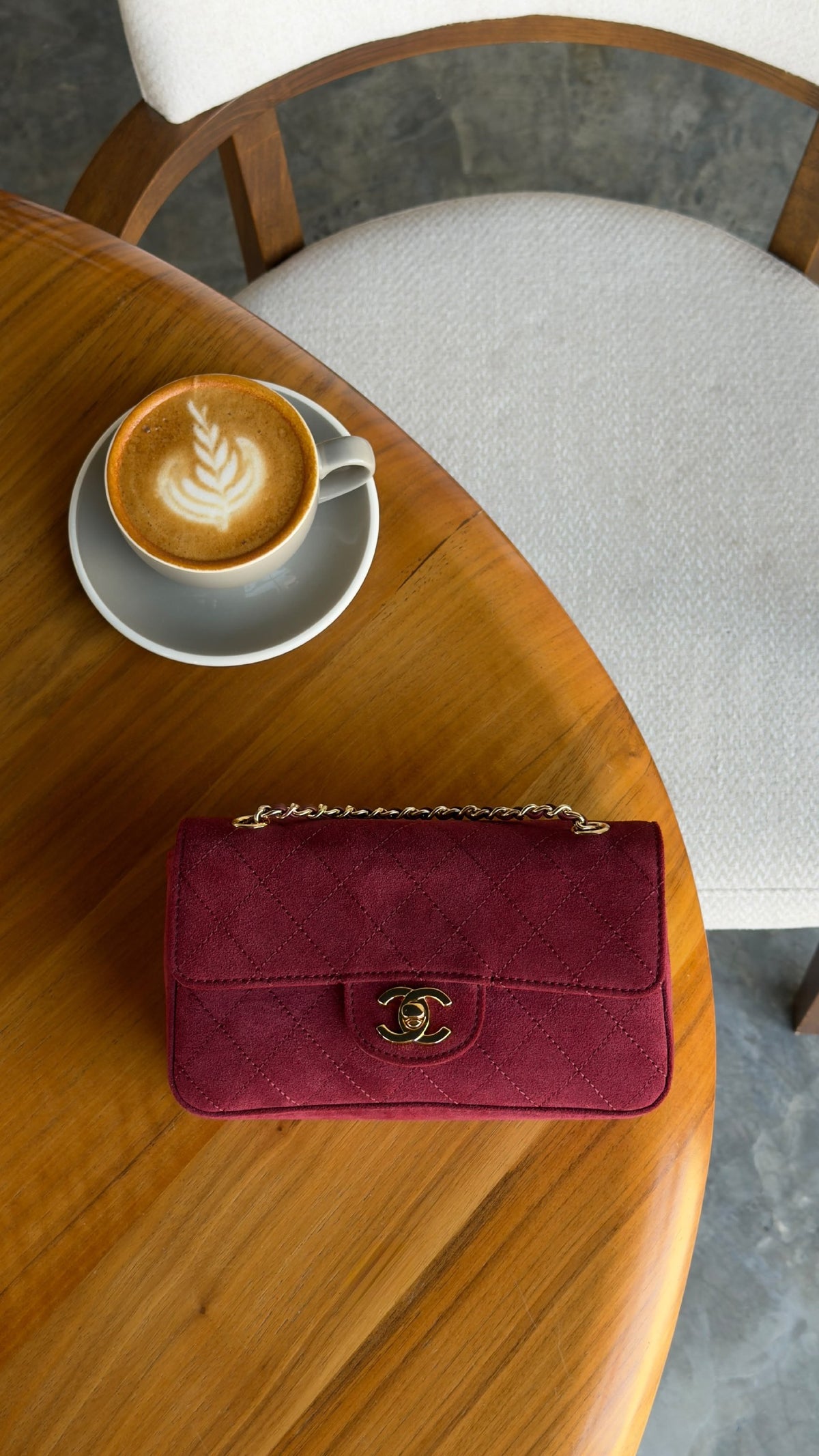 Chanel Shoulder Bag - Burgundy