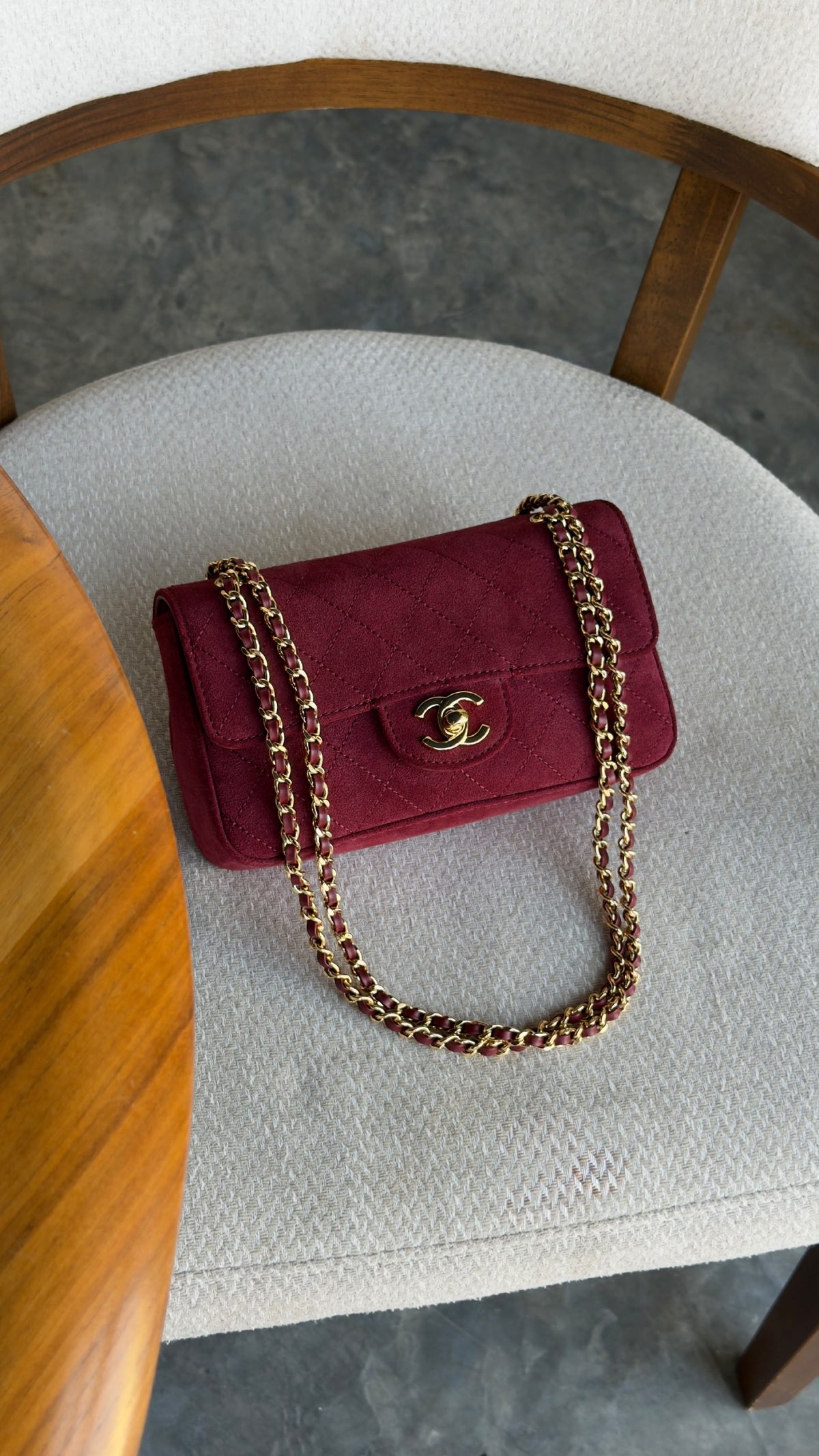 Chanel Shoulder Bag - Burgundy