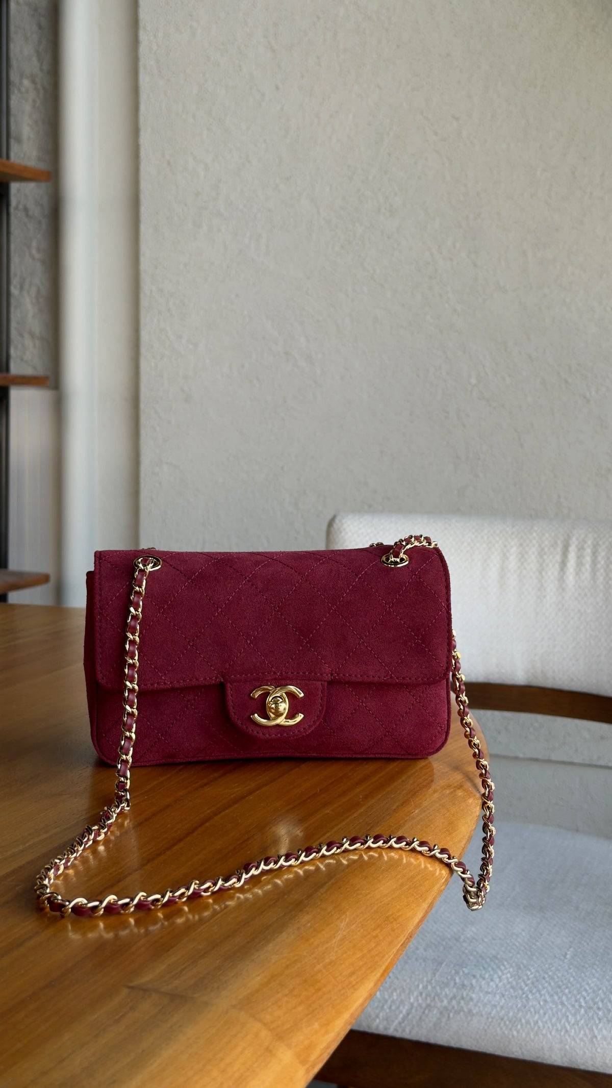 Chanel Shoulder Bag - Burgundy