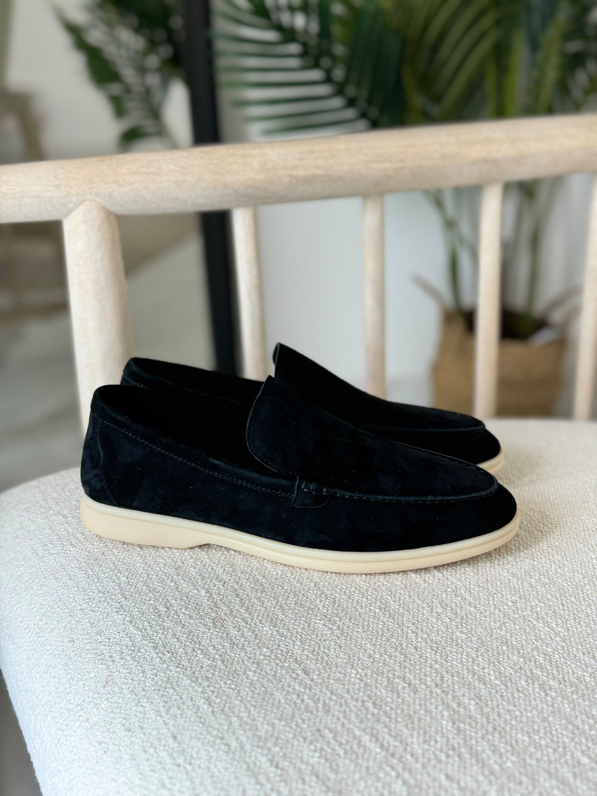 Loro Piana Summer Walk Loafers - Black