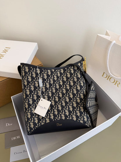 Dior Shoulder Bag - Beige Monogram Oblique