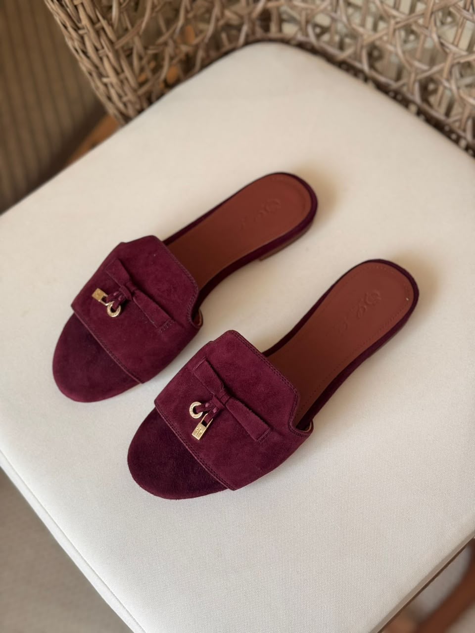 Loro Piana Mule - Burgundy